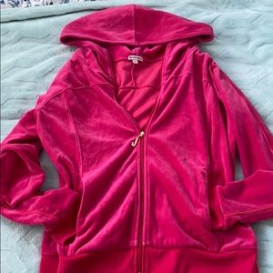 Hot pink Juicy Couture hooded sweatshirt